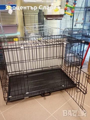 Ново!!!Здрава метална клетка за куче 60*40*50