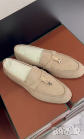 унисекс мокасини от естествен велур loro piana , снимка 3 - Дамски ежедневни обувки - 51326573
