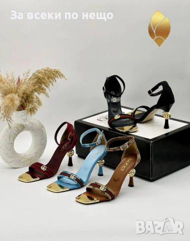 Gucci Дамски Сандали На Ток Гучи - Различни Цветове Код SK1168