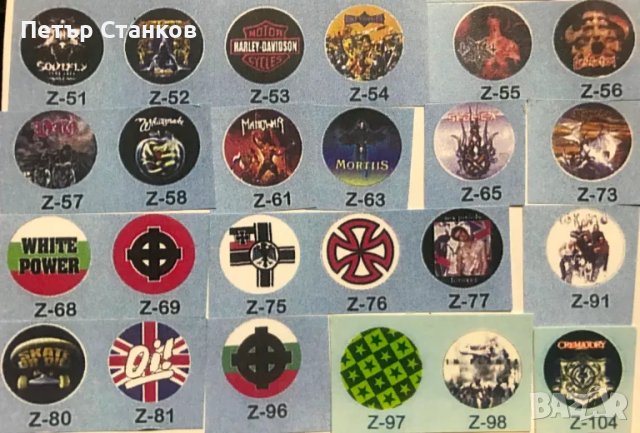 Значки на метъл групи , снимка 4 - Други музикални жанрове - 16354409