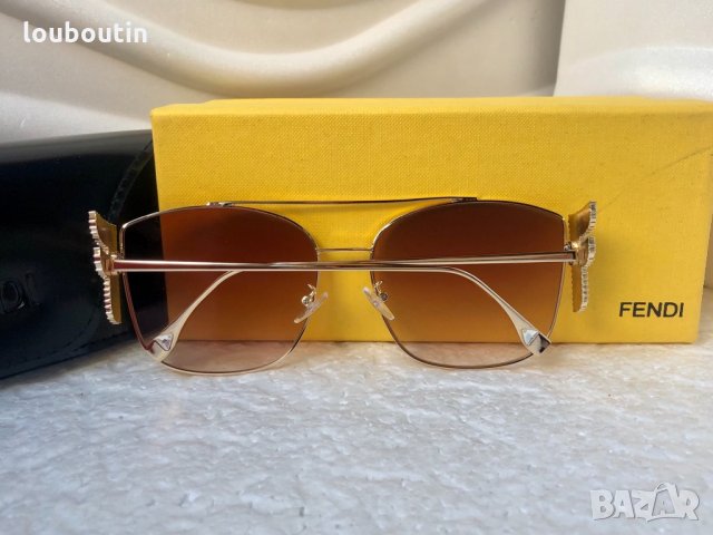 Fendi 2020 дамски слънчеви очила с камъни, снимка 9 - Слънчеви и диоптрични очила - 30737575
