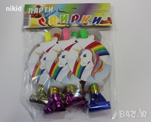 Еднорог unicorn Свирка свирки за детско парти рожден ден
