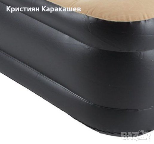  Надуваемо легло FLOCKED Ш95xД196xВ39/46, снимка 2 - Надуваеми легла - 42121085