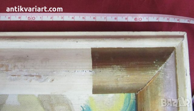 Стара Картина масло върху платно абстранция, снимка 12 - Картини - 31822423