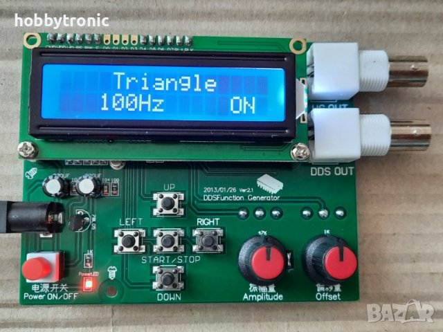 DDS генератор на сигнал 1Hz-65535Hz синусоидален, триъгълен, правоъгълен, ECG, Random , снимка 4 - Друга електроника - 36691406