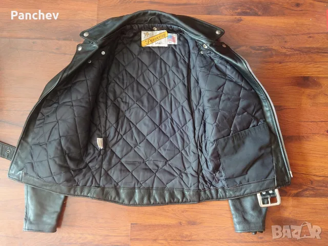 Schott NYC 618 кожено яке, снимка 4 - Якета - 56039708