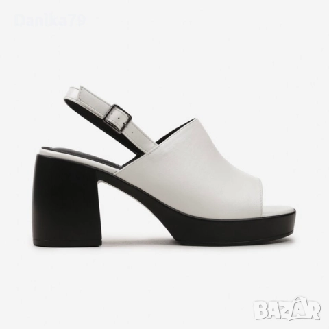 Бели дамски сандали, снимка 3 - Сандали - 52337719