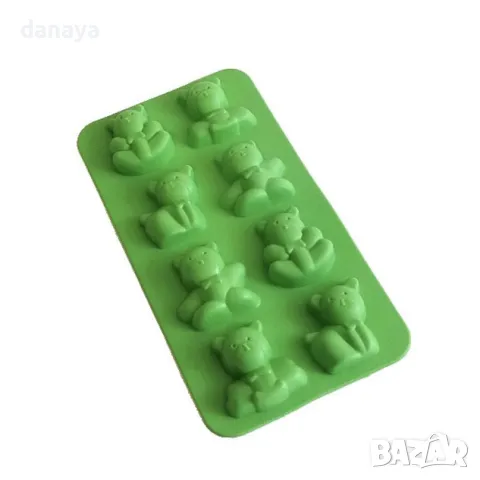 5516 Силиконова форма за лед Сърца, Мечета Грозде, Плодове, снимка 6 - Форми - 48194026