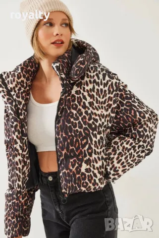 Дамско късо зимно яке , снимка 3 - Якета - 49179558