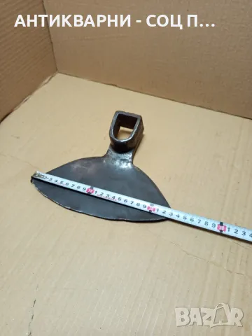 Соц Стара Ръчно Кована Мотика 0.900 кг. Номер 3., снимка 7 - Антикварни и старинни предмети - 49261909