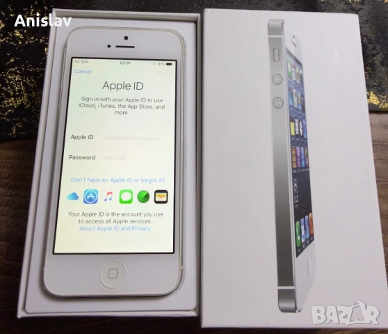 Apple iPhone 5, 16GB с кутия