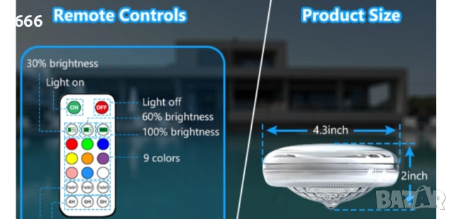 Акумулаторни слънчеви плаващи лампи за басейн (2 броя), снимка 8 - Басейни и аксесоари - 53981080