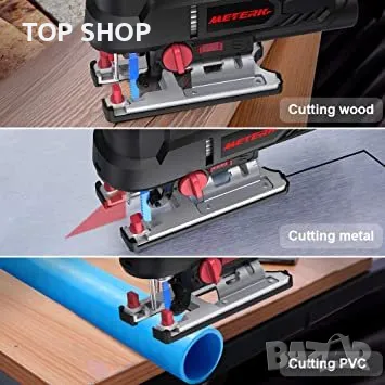 Прободен трион Meterk 800 W 6,7 Amp 3000 SPM с лазер, снимка 12 - Гедорета - 48494708