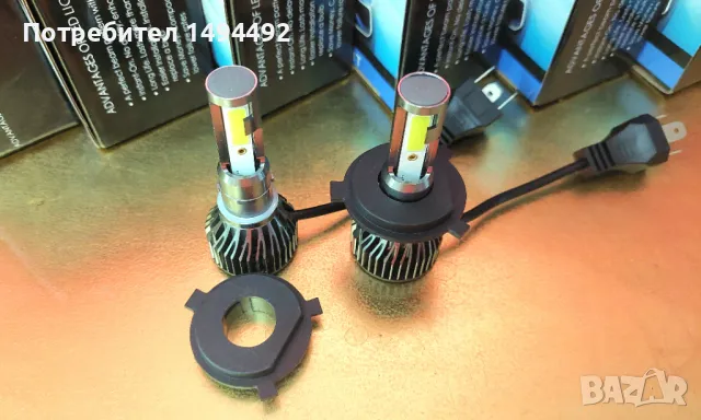 автомобилни Led крушки h4, снимка 3 - Части - 48553733