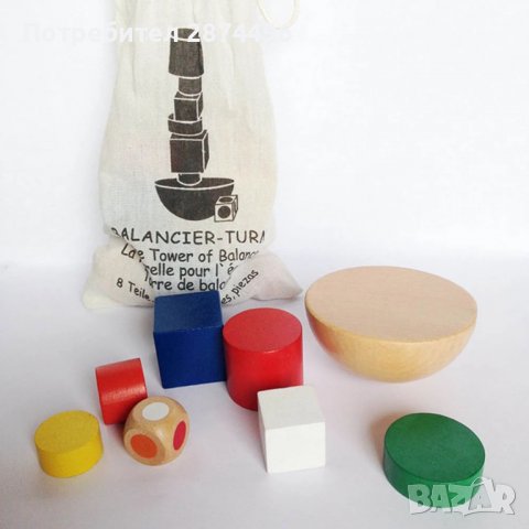 3614 Дървени геометрични блокчета, снимка 5 - Други - 37941792