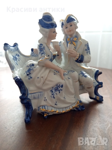 Фигура от порцелан, немска, колекционерска, красива, снимка 9 - Колекции - 52318831