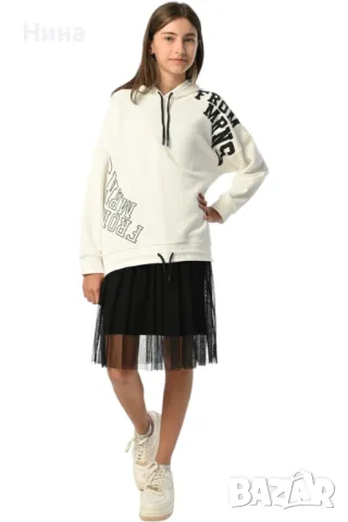 Уникална рокля + худи от Marions, снимка 5 - Детски рокли и поли - 47884701