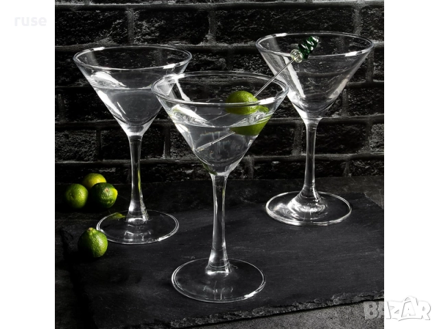 НОВИ! Комплект чаши за Мартини коктейл 6 броя, снимка 5 - Сервизи - 52519300
