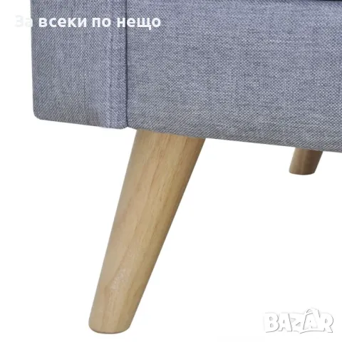 Комплект дивани, 2- и 3- местен, тапицерия от плат, светлосив Код P253, снимка 8 - Дивани и мека мебел - 49764955