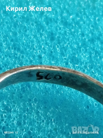 Сребърен пръстен с инкрустиран Диамант стил и елегантност 43118, снимка 6 - Пръстени - 54079097