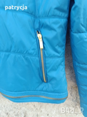Синьо дамско яке ветровка XL , снимка 4 - Якета - 53368608