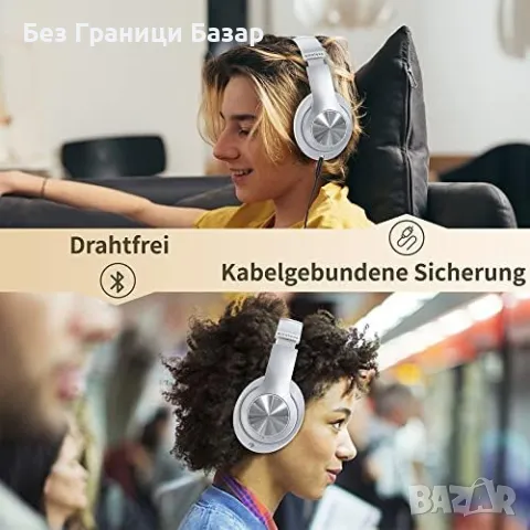 Нови Over-ear слушалки 40 часа с мемори пяна – Rebocico Crystal Sound, снимка 2 - Bluetooth слушалки - 49648635