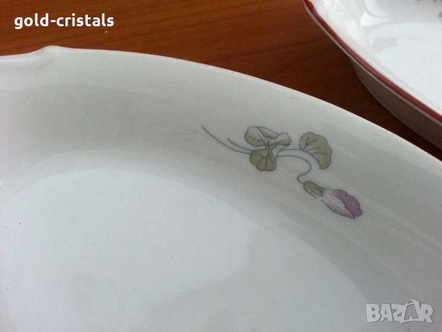 Стар български порцелан изида  чинии , снимка 5 - Антикварни и старинни предмети - 29363916