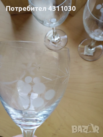 Нови чаши от калиево стъкло за вино и ракия по 12 бр.от вид, снимка 4 - Сервизи - 54199577