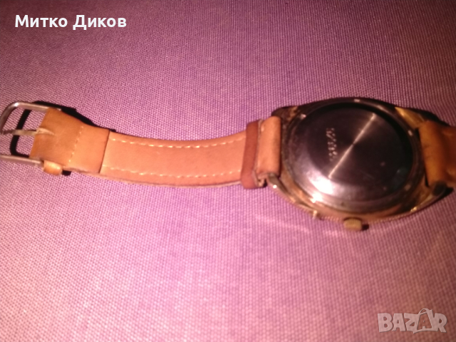 Slava 27 jewels automatic часовник Слава автоматик 5Au-златно покритие работи точно като нов от соца, снимка 9 - Мъжки - 44560128