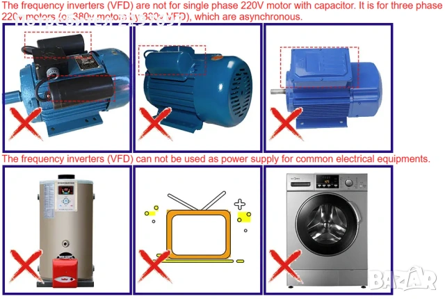Честотен инвертор за трифазен ел. мотор до 2.2 kw, снимка 14 - Друга електроника - 53005678