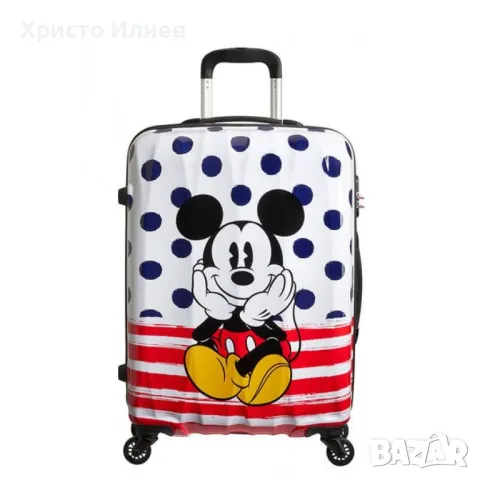 Твърд куфар Спинер American Tourister на 4 колела Disney 55 см ръчен багаж Minnie Mouse, снимка 11 - Куфари - 50313806