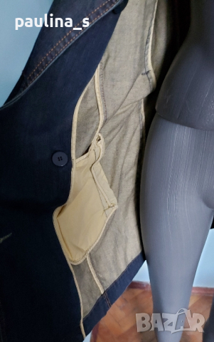 Марков дънков тренч - манто / голям размер "Esprit" , снимка 18 - Палта, манта - 44773641