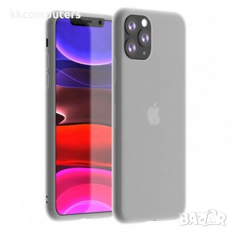 Силиконов прозрачен кейс MBX Latex, За iPhone 11 (6.1), Прозрачен