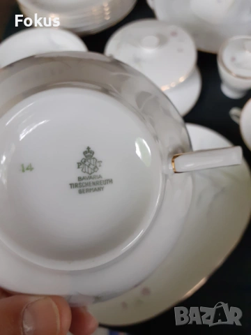 Порцелан голям сервиз Bavaria Tirschenreuth Germany 31 части, снимка 5 - Антикварни и старинни предмети - 53377348