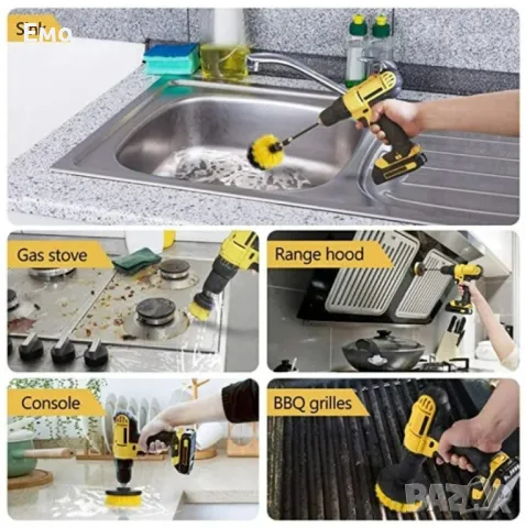 Комплект 3 почистващи четки за винтоверт 150, снимка 5 - Винтоверти - 47706614