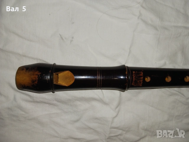 Стара дървена блокфлейта ALEXANDER HEINRICH - Германия, снимка 3 - Духови инструменти - 53246183
