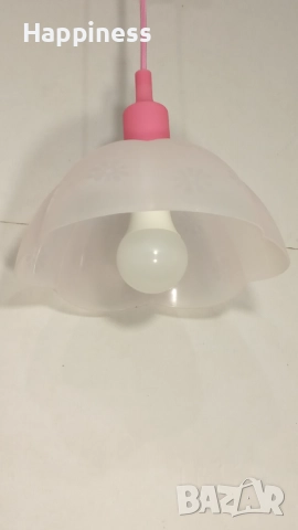 Абажур (Пендел) Нов с LED крушка E27, снимка 6 - Лампи за таван - 52268878