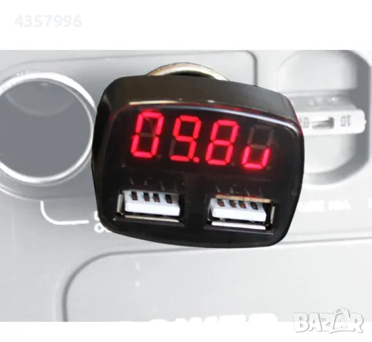  Елетрически вотметър 12/24V с 2 USB порта - 1629, снимка 5 - Аксесоари и консумативи - 49907507