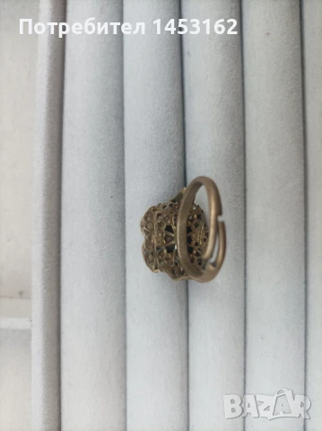 Чешки старинен пръстен , снимка 2 - Пръстени - 50679062