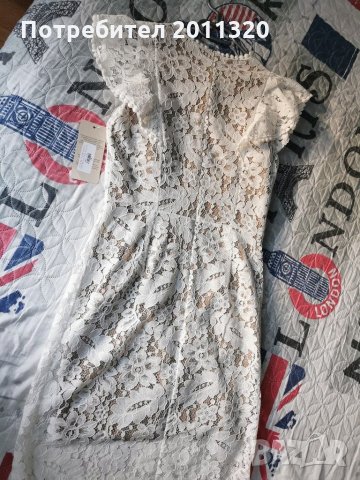 ПРОМО ЦЕНА!!! Дантелена рокля нов с етикет , снимка 3 - Рокли - 29815424
