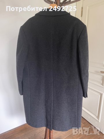 Палто мъжко черно, като ново, ГО 132, снимка 2 - Палта - 42301600