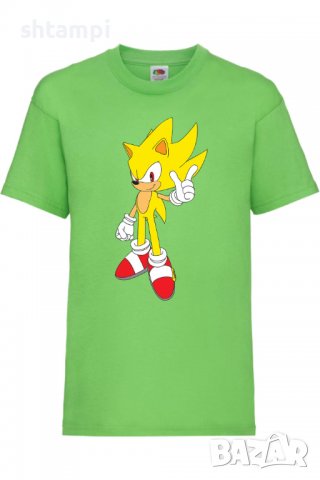 Детска тениска Sonic Super Sonic,Соник,Игра,Изненада,Подарък,Празник,Повод, снимка 2 - Детски тениски и потници - 37434815