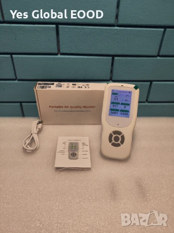 10 в 1 уред за качество на въздуха – WiFi, CO2, PM, TVOC, HCHO