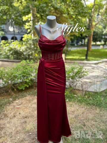 официална дълга рокля 