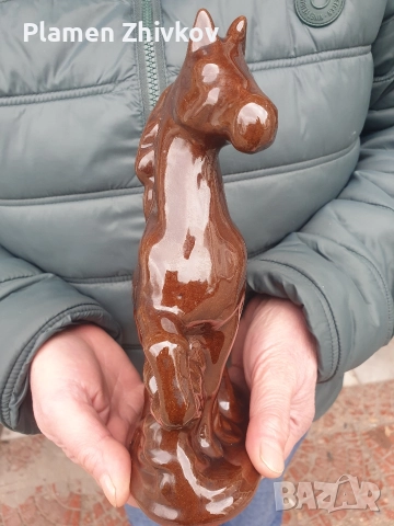 порцеланова фигура българска - кон, снимка 3 - Статуетки - 52773098