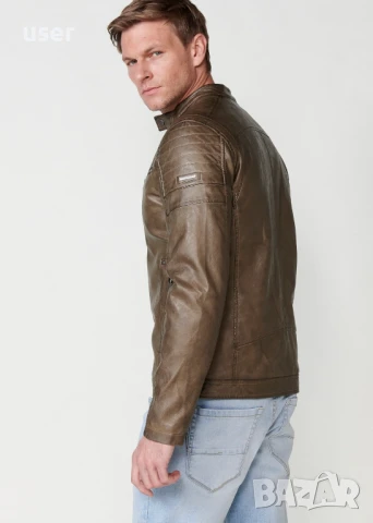 100% Оригинално чисто-ново с етикет уникално мъжко кожено яке KOROSHI! , снимка 7 - Якета - 50897938