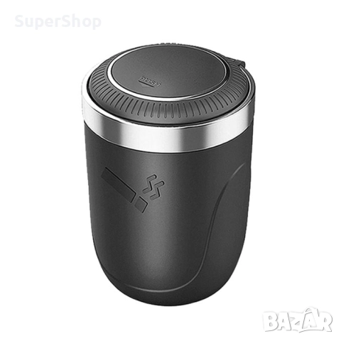 Луксозен Пепелник за кола със синя LED подсветка автомобил, снимка 2 - Аксесоари и консумативи - 52132121