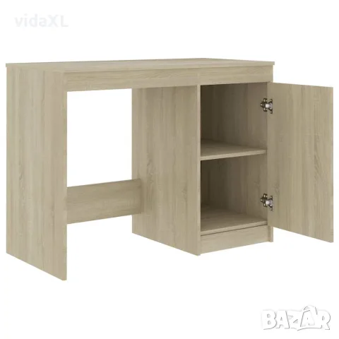 vidaXL Бюро, дъб сонома, 140x50x76 см, инженерно дърво, снимка 6 - Бюра - 56146582