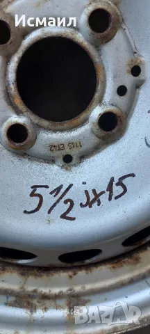 Железни джанта за Smart Fortwo, Forfour 15ц, снимка 3 - Гуми и джанти - 49973981