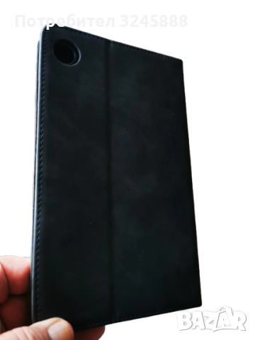 Калъф Нов Черен Тефтер за Таблет Samsung А9, 8.7" с магнитно затваряне, снимка 3 - Калъфи, кейсове - 51744989
